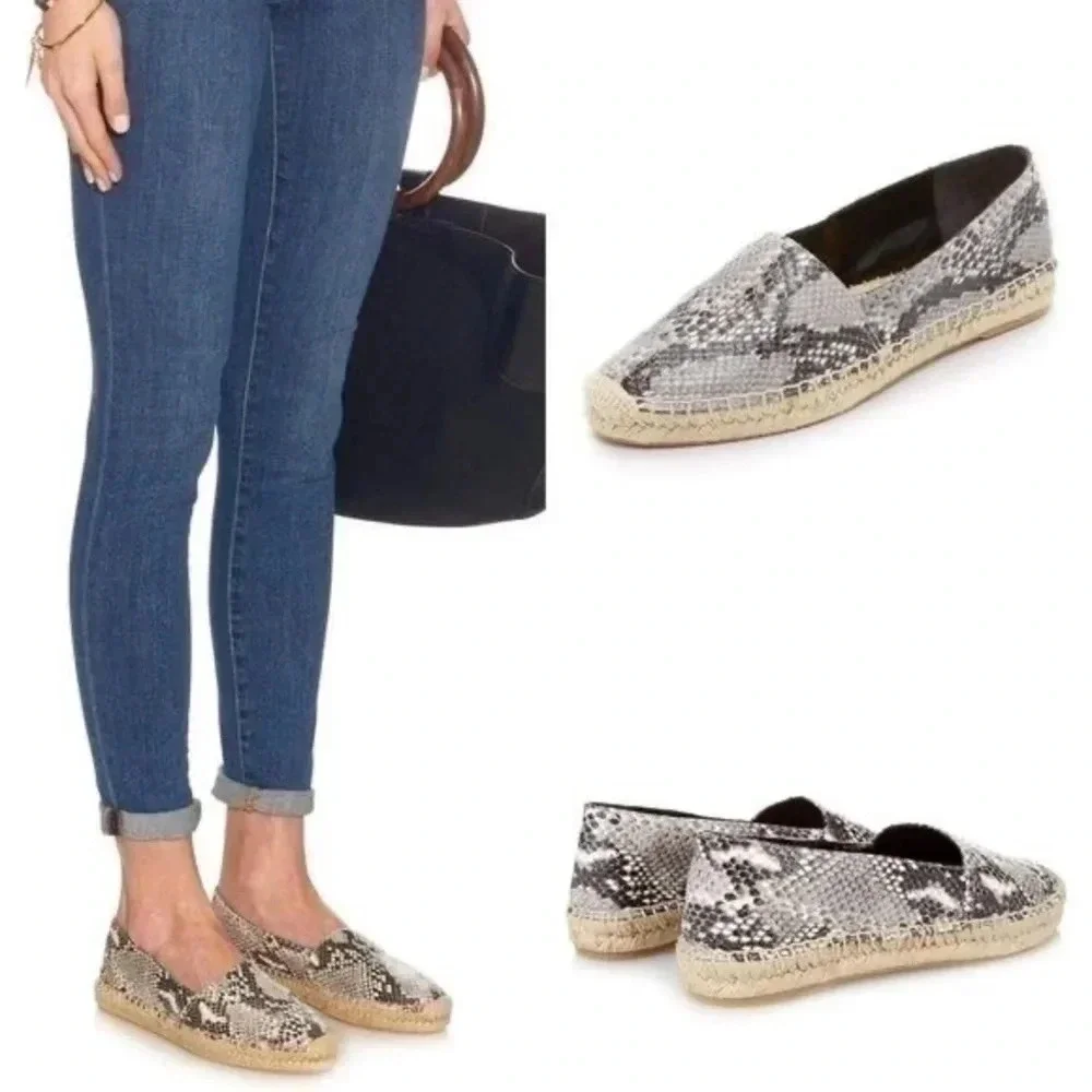 Diane Von Furstenberg Cairo Snakeskin Espadrille